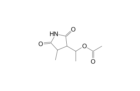 2,5-Pyrrolidinedione, 3-[1-(acetyloxy)ethyl]-4-methyl-