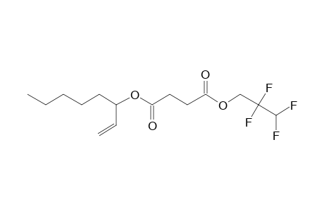 Succinic acid, 2,2,3,3-tetrafluoropropyl oct-1-en-3-yl ester