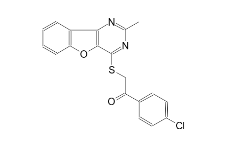 1-(4-chlorophenyl)-2-[(2-methyl[1]benzofuro[3,2-d]pyrimidin-4-yl)sulfanyl]ethanone
