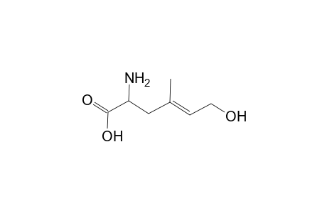 4-Hexenoic acid, 2-amino-6-hydroxy-4-methyl-