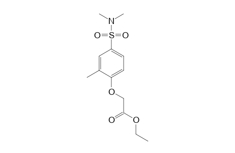 {[4-(dimethylsulfamoyl)-o-tolyl]oxy}acetic acid, ethyl ester
