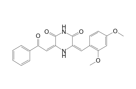 2,6-piperazinedione, 3-[(2,4-dimethoxyphenyl)methylene]-5-(2-oxo-2-phenylethylidene)-, (3E,5E)-