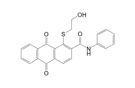 2-anthracenecarboxamide, 9,10-dihydro-1-[(2-hydroxyethyl)thio]-9,10-dioxo-N-phenyl-
