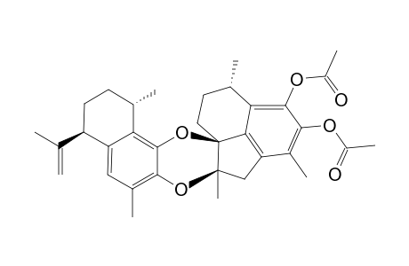 (1S,4R,1'S,4'R,11'R)-7-O-11',8-O-4'-[1',6',11'-TRIMETHYL-7',8'-DIACETYL-1',2',3',4'-TETRAHYDROACENAPHTHENE]-11,12-DEHYDROCALAMENENE