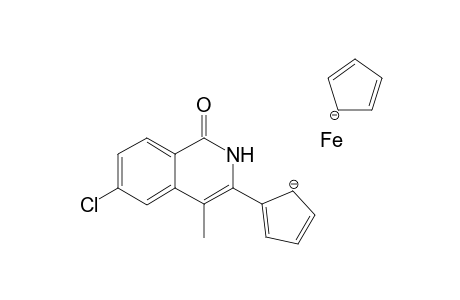 6-Chloro-3-ferrocenyl-4-methylisoquinolin-1(2H)-one