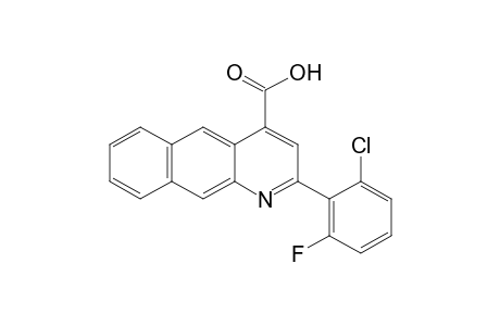 2-(2-CHLORO-6-FLUOROPHENYL)BENZO[g]QUINOLINE-4-CARBOXYLIC ACID