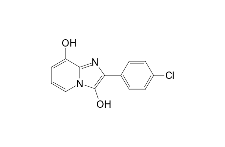 2-PARA-CHLOROPHENYL-3,8-DIHYDROXYIMIDAZO-[1,2-A]-PYRIDINE