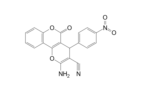2-Amino-4-(4-nitro-phenyl)-5-oxo-4H,5H-pyrano[3,2-c]chromene-3-carbonitrile