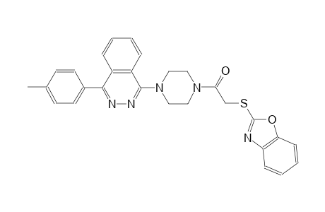 1-{4-[(1,3-benzoxazol-2-ylsulfanyl)acetyl]-1-piperazinyl}-4-(4-methylphenyl)phthalazine