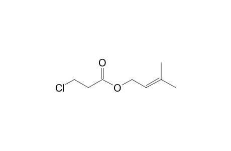 3-Chloropropionic acid, 3-methylbut-2-enyl ester