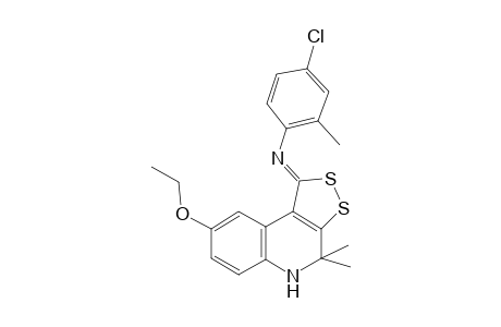 4-Chloro-N-[(1Z)-8-ethoxy-4,4-dimethyl-4,5-dihydro-1H-[1,2]dithiolo[3,4-c]quinolin-1-ylidene]-2-methylaniline