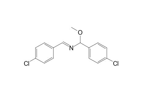 4-Chloro-N-(4-chlorobenzylidene)-.alpah.-methoxybenzylamin