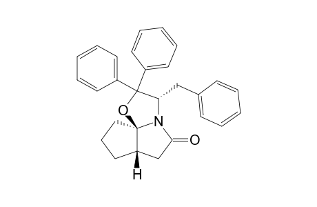 (4S,8R,11S)-(-)-11-Benzyl-10,10-diphenyl-9-oxa-1-azatricyclo[6.3.0.0(4,8)]undecan-2-one