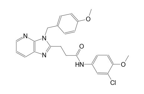 3H-imidazo[4,5-b]pyridine-2-propanamide, N-(3-chloro-4-methoxyphenyl)-3-[(4-methoxyphenyl)methyl]-