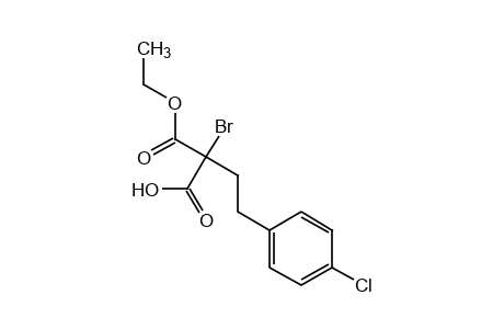 bromo(p-chlorophenethyl)malonic acid, monoethyl ester