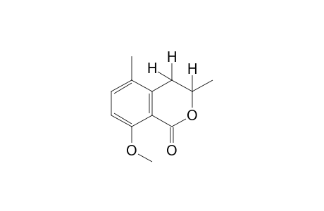 (+/-)-3,4-dihydro-3,5-dimethyl-8-methoxyisocoumarin