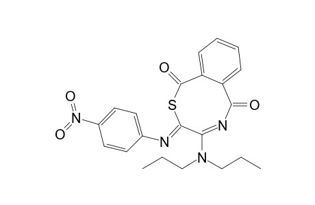 4-(Di-n-propylamino)-3-(4-nitrophenylimino)-2,5-benzothiazocine-1,6-dione