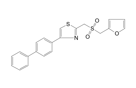 4-(4-biphenylyl)-2-[(furfurylsulfonyl)methyl]thiazole