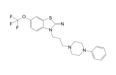 3-[3-(4-Phenyl-1-piperazinyl)propyl]-6-(trifluoromethoxy)-1,3-benzothiazol-2-imine