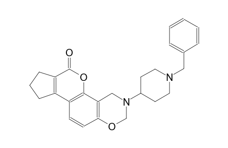 3-(1-benzyl-4-piperidinyl)-3,4,8,9-tetrahydro-2H-cyclopenta[3,4]chromeno[8,7-e][1,3]oxazin-6(7H)-one