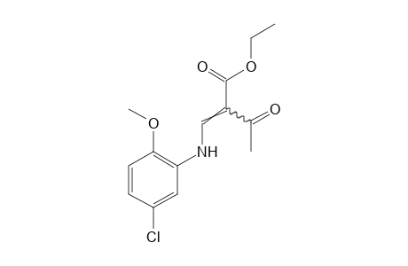 2-[(5-chloro-o-anisidino)methylene]acetoacetic acid, ethyl ester