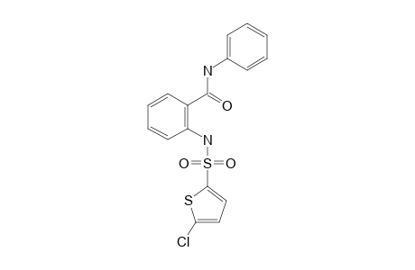 Benzamide, 2-[[(5-chloro-2-thienyl)sulfonyl]amino]-N-phenyl-