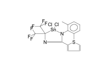 2,2-DICHLORO-2,3-DIHYDRO-1-(2,6-DIMETHYLPHENYL)-5-(2-THIENYL)-3,3-BIS(TRIFLUOROMETHYL)-1H-1,4,2-DIAZASTANNOLE