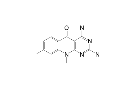 8-METHYL-2,4-DIAMINO-10-METHYL-PYRIMIDO-[4,5-B]-5-QUINOLONE