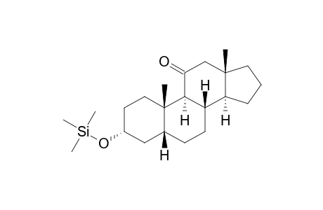 5.BETA.-ANDROSTAN-3.ALPHA.-OL-11-ONE-TRIMETHYLSILYL ETHER