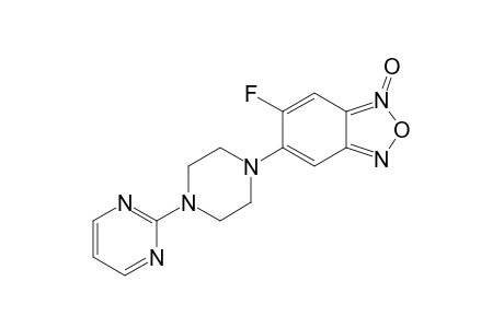 6-Fluorobenzofuroxane, 5-[4-(2-pyrimidyl)piperazin-1-yl]-