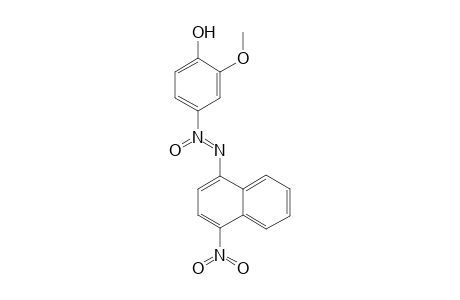 N2-(4-Nitro-1-naphthyl)azoxy-N1(4-hydroxy-3-methoxybenzene