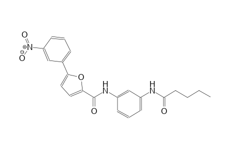 5-(3-nitrophenyl)-N-[3-(pentanoylamino)phenyl]-2-furamide