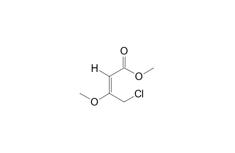 (E)-4-chloro-3-methoxycrotonic acid, methyl ester