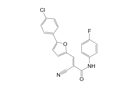 (2E)-3-[5-(4-chlorophenyl)-2-furyl]-2-cyano-N-(4-fluorophenyl)-2-propenamide