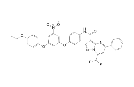 7-(difluoromethyl)-N-{4-[3-(4-ethoxyphenoxy)-5-nitrophenoxy]phenyl}-5-phenylpyrazolo[1,5-a]pyrimidine-3-carboxamide