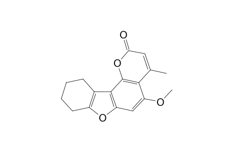8,9,10,11-tetrahydro-5-methoxy-4-methylbenzofuro[2,3-h]coumarin