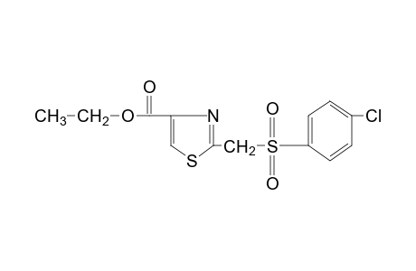 2-{[(p-chlorophenyl)sulfonyl]methyl}-4-thiazolecarboxylic acid, ethyl ester