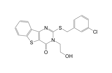 2-[(3-chlorobenzyl)sulfanyl]-3-(2-hydroxyethyl)[1]benzothieno[3,2-d]pyrimidin-4(3H)-one