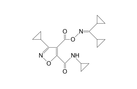 5-Isoxazolecarboxamide, N,3-dicyclopropyl-4-[[[(dicyclopropylmethylene)amino]oxy]carbonyl]-