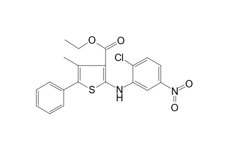 2-(2-Chloro-5-nitro-anilino)-4-methyl-5-phenyl-thiophene-3-carboxylic acid ethyl ester