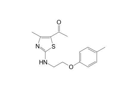 1-(4-Methyl-2-{[2-(4-methylphenoxy)ethyl]amino}-1,3-thiazol-5-yl)ethanone