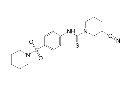 1-(2-cyanoethyl)-3-[p-(piperidinosulfonyl)phenyl]-1-propyl-2-thiourea