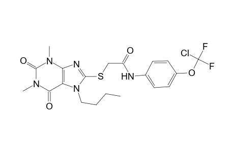 acetamide, 2-[(7-butyl-2,3,6,7-tetrahydro-1,3-dimethyl-2,6-dioxo-1H-purin-8-yl)thio]-N-[4-(chlorodifluoromethoxy)phenyl]-