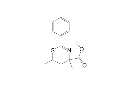 METHYL-5,6-DIHYDRO-4,6-DIMETHYL-2-PHENYL-1,3(4H)-THIAZIN-4-CARBOXYLATE
