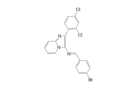 imidazo[1,2-a]pyridin-3-amine, N-[(E)-(4-bromophenyl)methylidene]-2-(2,4-dichlorophenyl)-