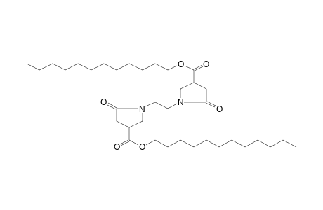 3-Pyrrolidinecarboxylic acid, 1,1'-ethylenebis[5-oxo-, didodecyl ester