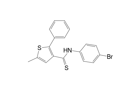 3-Thiophenecarbothioamide, N-(4-bromophenyl)-5-methyl-2-phenyl-