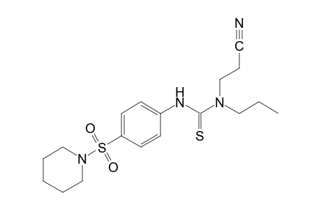 1-(2-cyanoethyl)-3-[p-(piperidinosulfonyl)phenyl]-1-propyl-2-thiourea