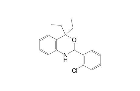 2-(2-Chlorophenyl)-4,4-diethyl-2,4-dihydro-1H-3,1-benzoxazine