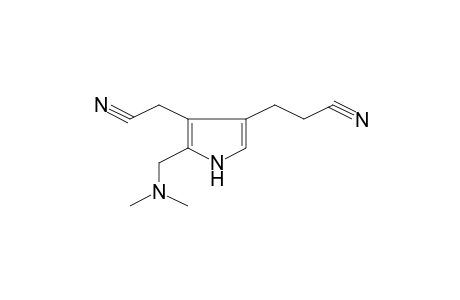 3-(4-(Cyanomethyl)-5-[(dimethylamino)methyl]-1H-pyrrol-3-yl)propanenitrile